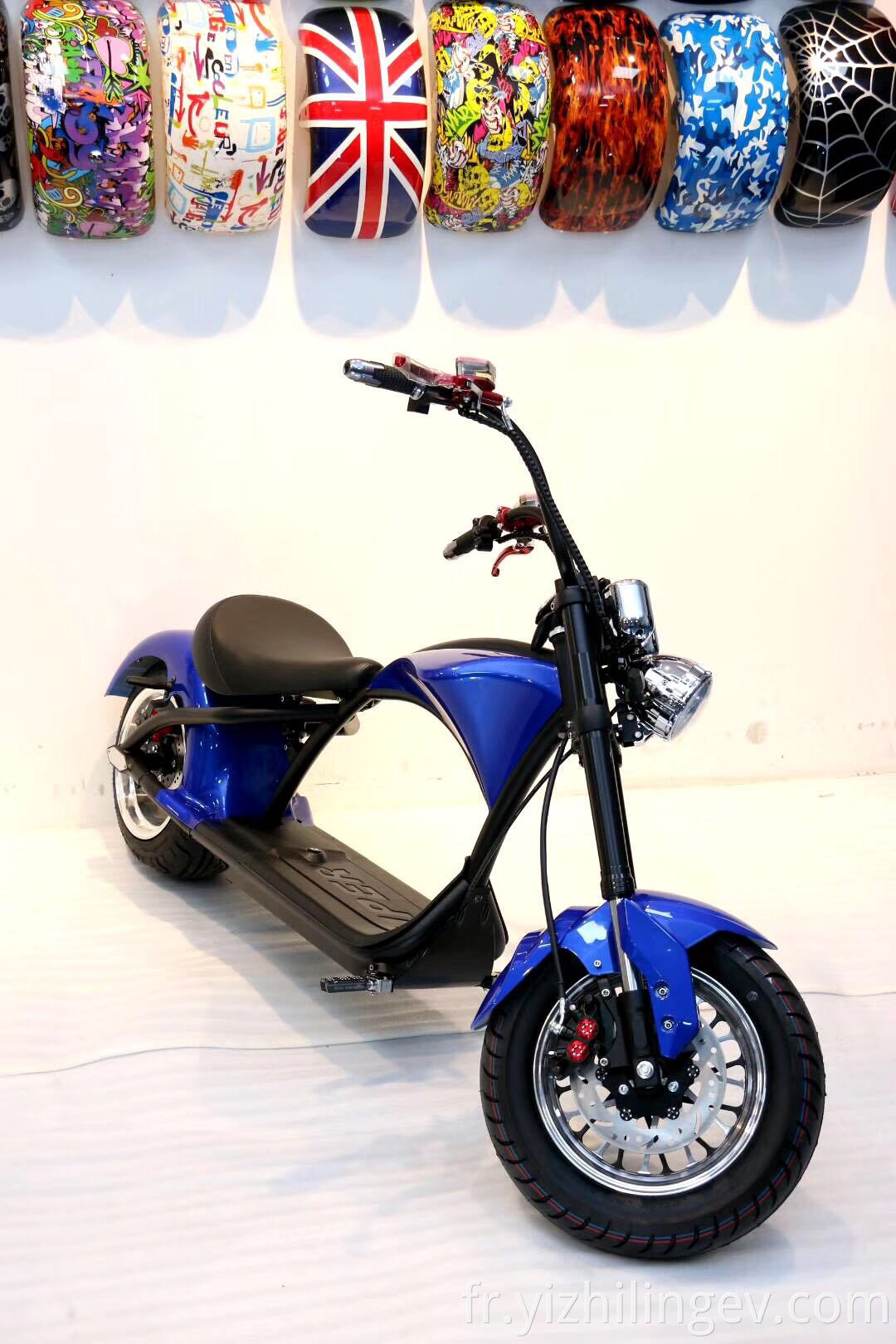 EEC Pédales de mode à vitesse haute puissance 2 roues Scooter électrique Scooter pour adultes Motorcycle de moto électrique 40-60 km / h